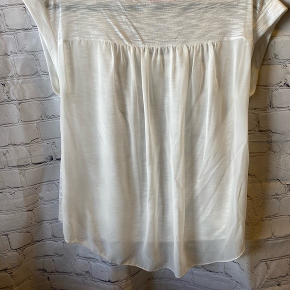 White sheer shirt size large - Picture 3 of 4